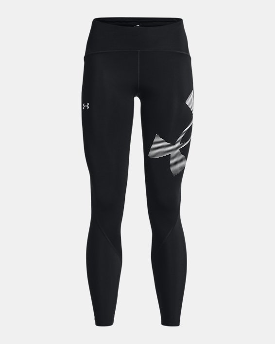 Women's UA Fly-Fast Graphic Tights, Black, pdpMainDesktop image number 6